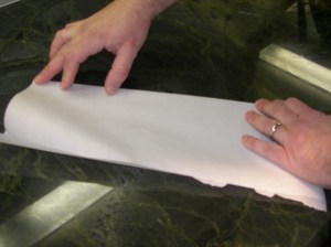 First fold the paper in half...